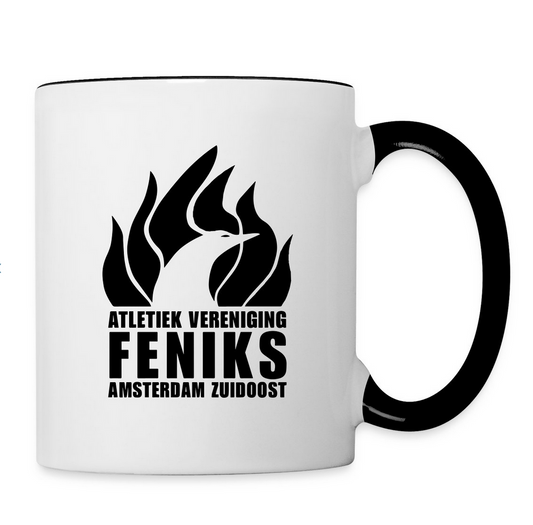 Mok branded zwart wit